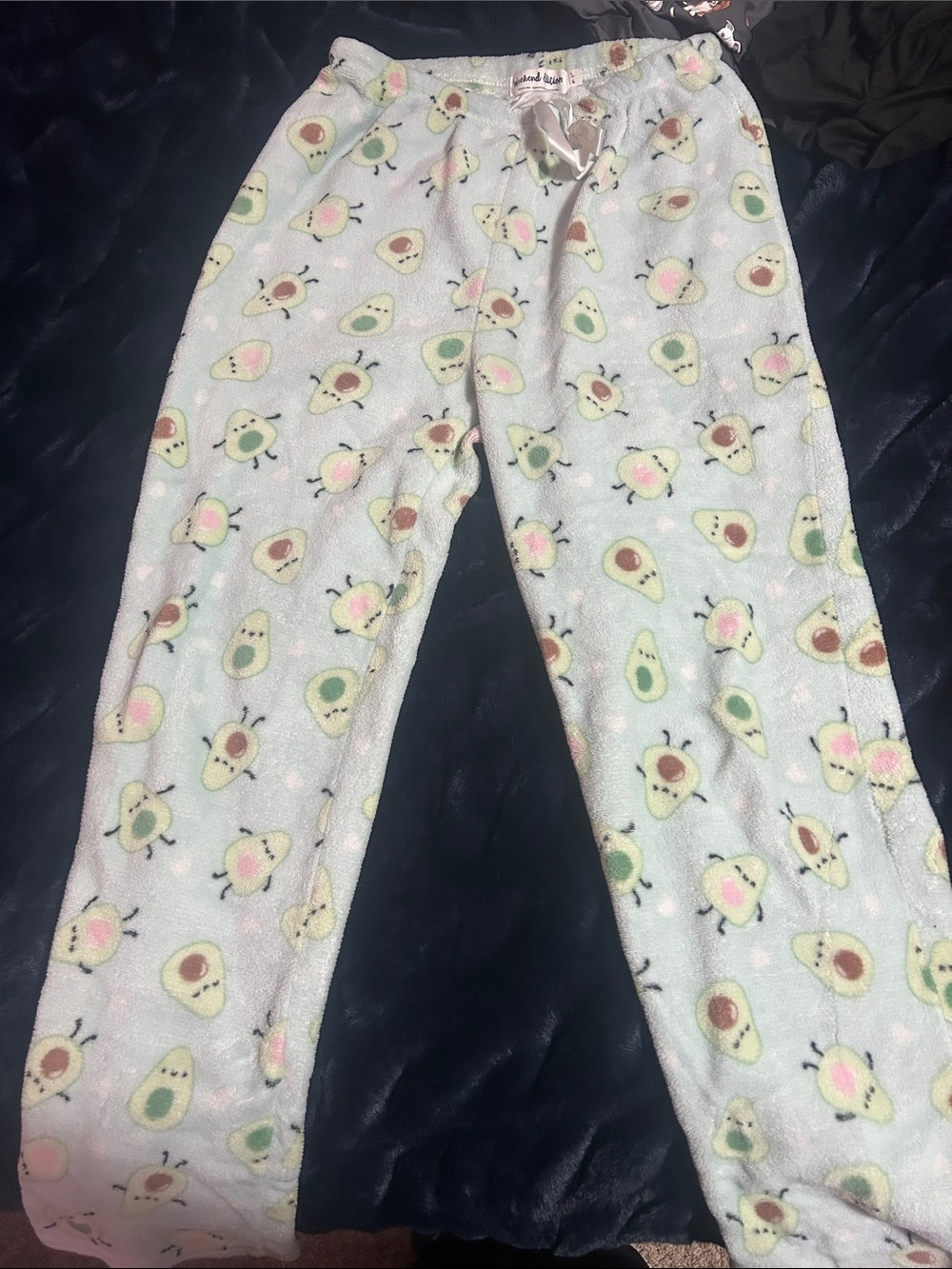 Cozy Avocado Fleece Pajama Pants